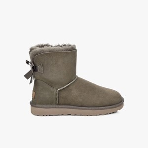 Ugg Mini Bailey Bow II Women Classic Boots Olive (5326LWNQV)